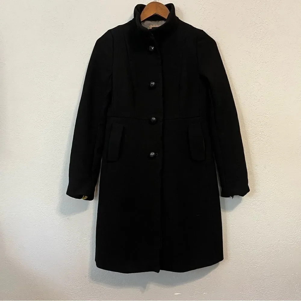 J. Crew Black Pea Coat - Picture 3 of 13